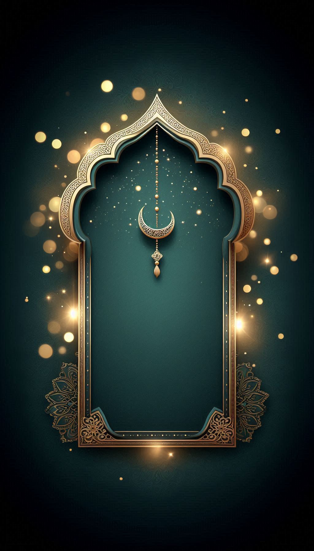 إطار إسلامي مزخرف أنيق
