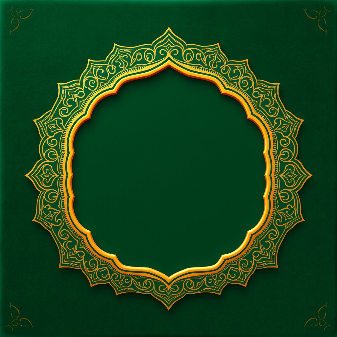 إطار اسلامي رومانسي زخرفي