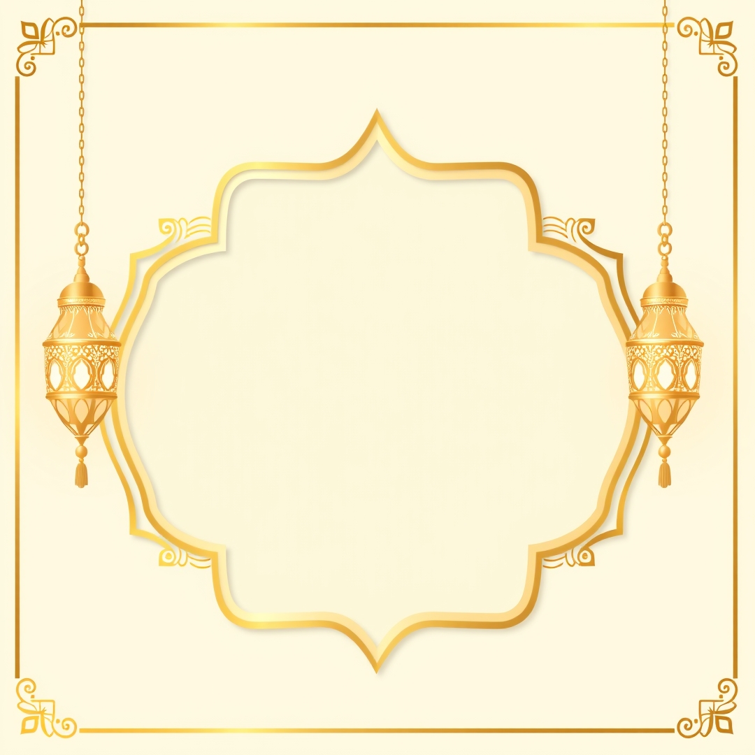 إطار زخرفي رمضان للتحميل