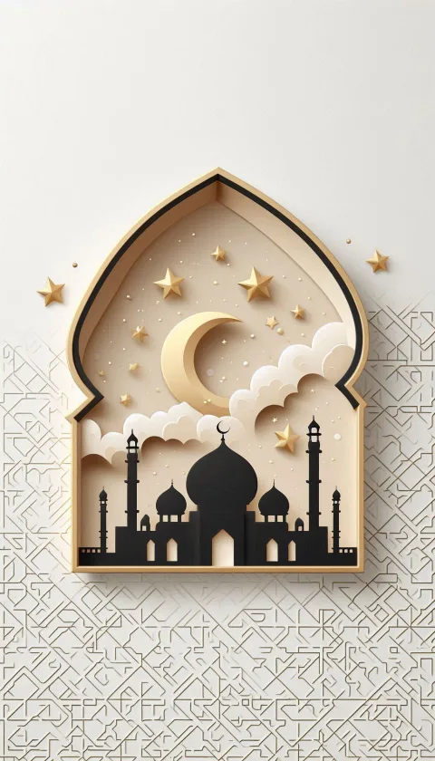 إطار إسلامي مزخرف أنيق