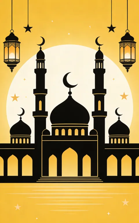 إطار إسلامي مزخرف فني