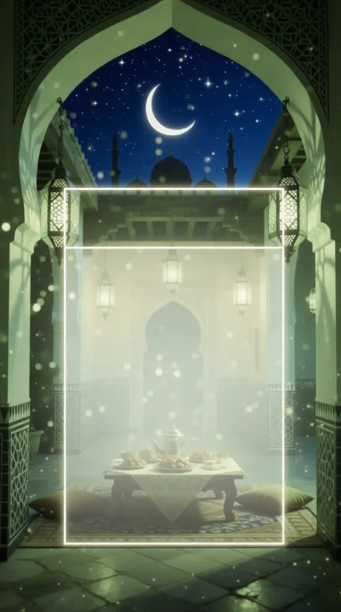 إطار إسلامي مزخرف